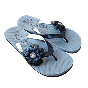 Brighton Floral Black Sandals